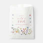 Wild and Five Wildflower 5th Birthday Party フェイバーバッグ (正面)