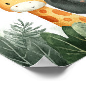 Wild And Onederful Jungle 1st Birthday Welcome ポスター (角)