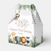 Wild And Onederful Jungle Safari 1st Birthday フェイバーボックス (裏面サイド)