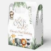 Wild And Onederful Jungle Safari 1st Birthday フェイバーボックス (オープン)