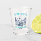 Wild and Scenic West Virginia State Pride ショットグラス (正面)