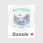 Wild and Scenic West Virginia State Pride Design シール (シート)