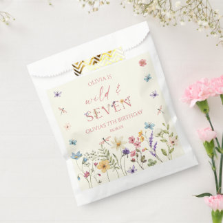 Wild and Seven Wildflower 7th Birthday Party フェイバーバッグ
