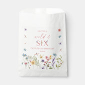 Wild and Six Wildflower 6th Birthday Party フェイバーバッグ (正面)