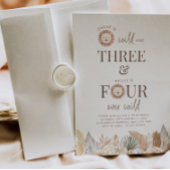 Wild and Three と Four Ever Wild ジョイント招待状 招待状