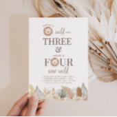Wild and Three と Four Ever Wild ジョイント招待状 招待状