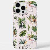 Wild Animal | ジャングルの葉とモノグラム Case-Mate iPhoneケース (裏面)