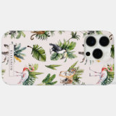 Wild Animal | ジャングルの葉とモノグラム Case-Mate iPhoneケース (裏面 (横))
