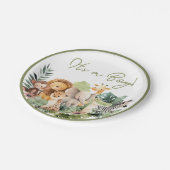Wild Animal Baby Shower Paper Plate ペーパープレート (アングル)