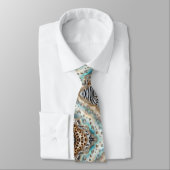 Wild Animal Print Opal Spotted Neck Tie ネクタイ (タイ)