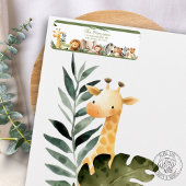 Wild Animal Return Address Label ラベル