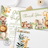 Wild Animal Thank You Card サンキューカード