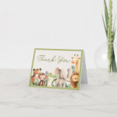 Wild Animal Thank You Card サンキューカード (正面)