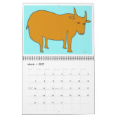 Wild Animals 2021 Calendar from Denis Gaston Art カレンダー (3月 2027)