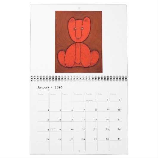 Wild Animals 2021 Calendar from Denis Gaston Art カレンダー (1月 2026)