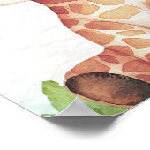 Wild Animals Baby Shower Boy ポスター (角)