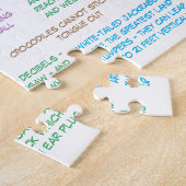 Wild Animals Fun Facts Adults & Kids ジグソーパズル (側面)