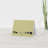 Wild Animals Initials Folded Thank You Card サンキューカード (裏面)