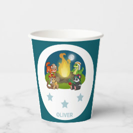 Wild Animals Jungle Camping Birthday Party Kids 紙コップ
