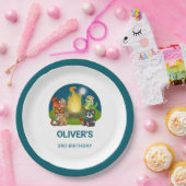 Wild Animals Jungle Night Camping Birthday Party  ペーパープレート (パーティー)