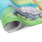 Wild animals of Africa on the background of the sa ラッピングペーパー (ロールコーナー)