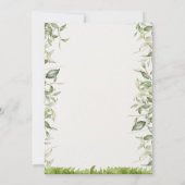 Wild Animals Safari Baby Shower サンキューカード (裏面)