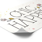 Wild Apple | Chic Happens - Fashion Quote ポスター (角)