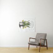 Wild Asparagus Sketchデザイン:自然インスパイア- タペストリー (インサイチュ(横))