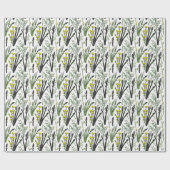 Wild Asparagus Sketchデザイン:自然インスパイア- ラッピングペーパー (フラット)