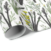 Wild Asparagus Sketchデザイン:自然インスパイア- ラッピングペーパー (ロールコーナー)