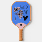 Wild At Heart Whimsical Blue Pickleball Paddle ピックルボールラケット (裏面)