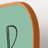 Wild At Heart Whimsical Minty Green ピックルボールラケット (左詳細)