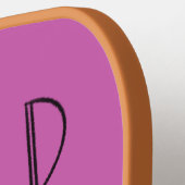 Wild At Heart Whimsical Pink Pickleball Paddle ピックルボールラケット (左詳細)