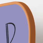 Wild At Heart Whimsical Purple Muted Lavender ピックルボールラケット (左詳細)