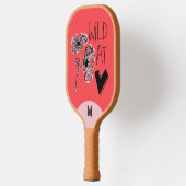 Wild At Heart Whimsical Red Pickleball Paddle ピックルボールラケット (左)