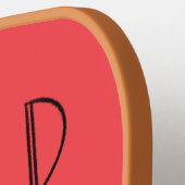 Wild At Heart Whimsical Red Pickleball Paddle ピックルボールラケット (左詳細)