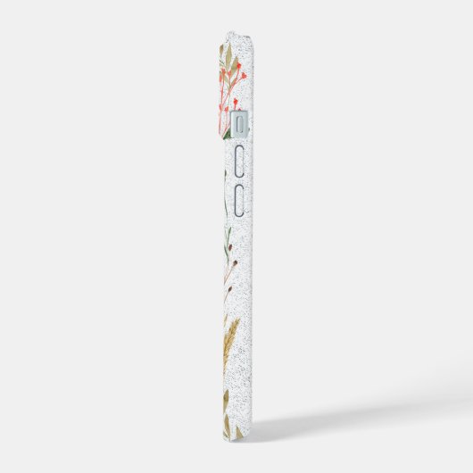 Wild Autumn Botanicals Personalize Name iPhone 15ケース (左側面)