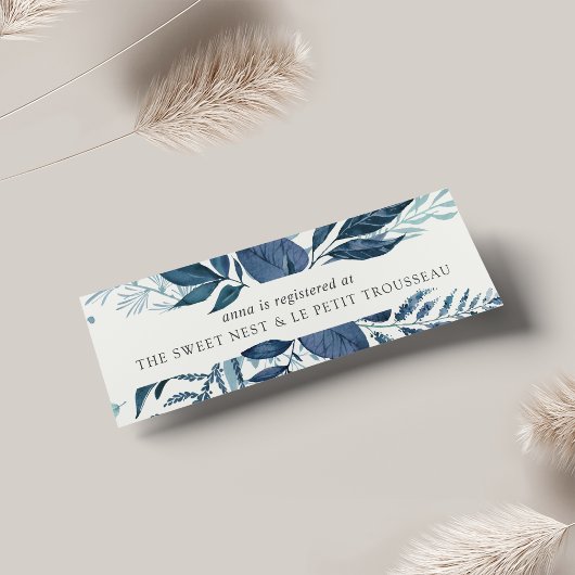 Wild Azureブライダルレジストリ挿入カード |ミニ