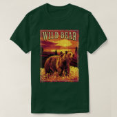 Wild bear in nature  tシャツ (デザイン正面)