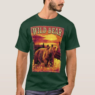 Wild bear in nature  tシャツ