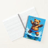 Wild Bear Summer Vintage Pool  ノートブック (内部)