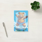 Wild Bear Summer Vintage Pool  ポストイット (オフィス)