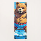 Wild Bear Summer Vintage Pool  ヨガマット (裏面)
