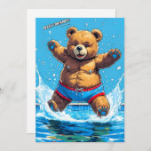 Wild Bear Summer Vintage Pool  案内状 (正面/裏面)