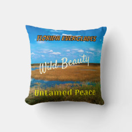 Wild Beauty Untamed Peace Everglades Scenic クッション