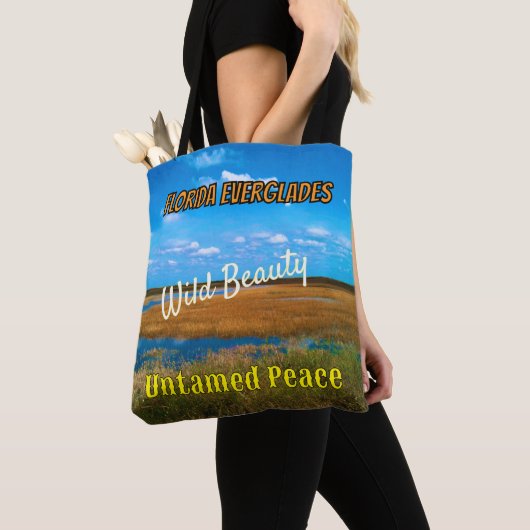Wild Beauty Untamed Peace Everglades Scenic トートバッグ (クローズアップ)