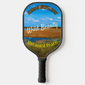 Wild Beauty Untamed Peace Everglades Scenic ピックルボールラケット (裏面)