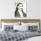 Wild Bill' Hickok (写真b/w) キャンバスプリント (インサイチュ (寝室))