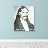 Wild Bill' Hickok (写真b/w) キャンバスプリント (インサイチュ (ウッドフロア))