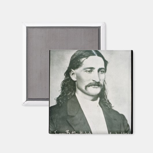 Wild Bill' Hickok （写真b/w） マグネット (正面/裏面)